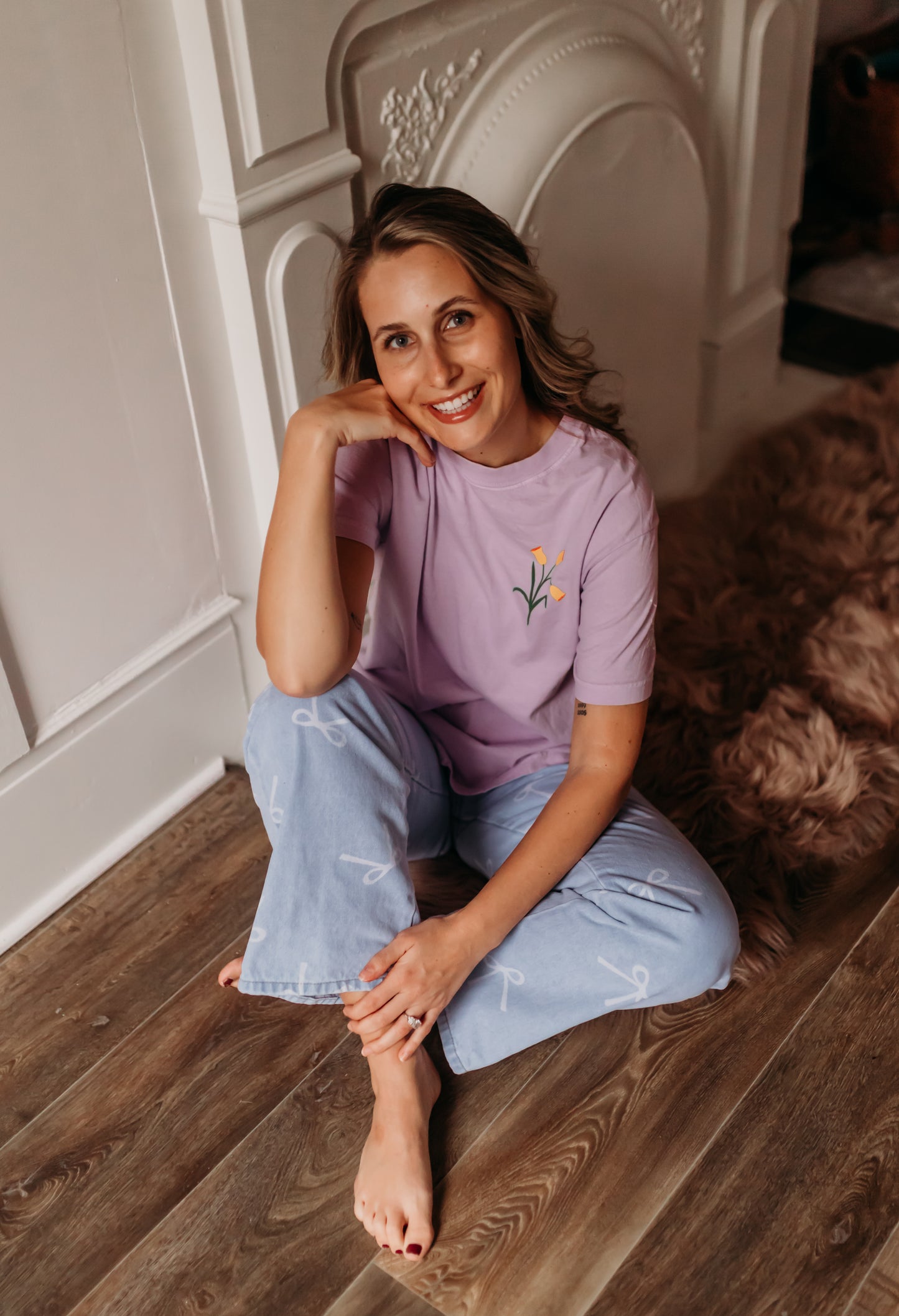 Speak Your Mind Tee in Lilac