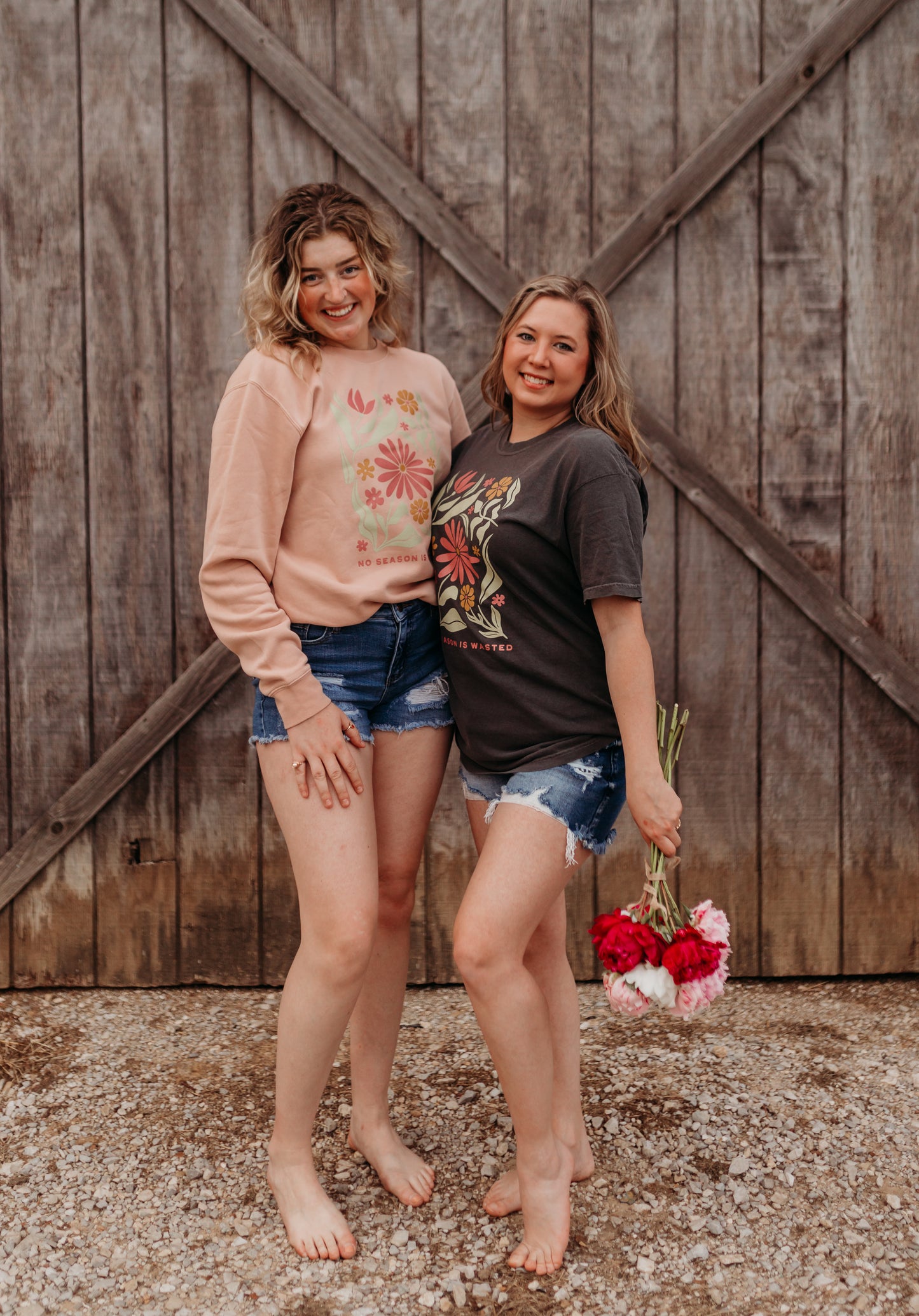No Season is Wasted Crewneck in Dusty Rose