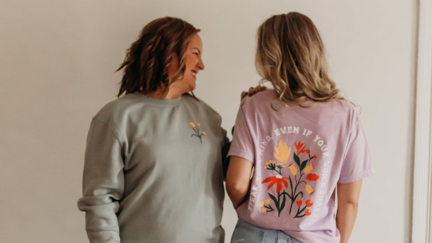 Speak Your Mind Tee in Lilac