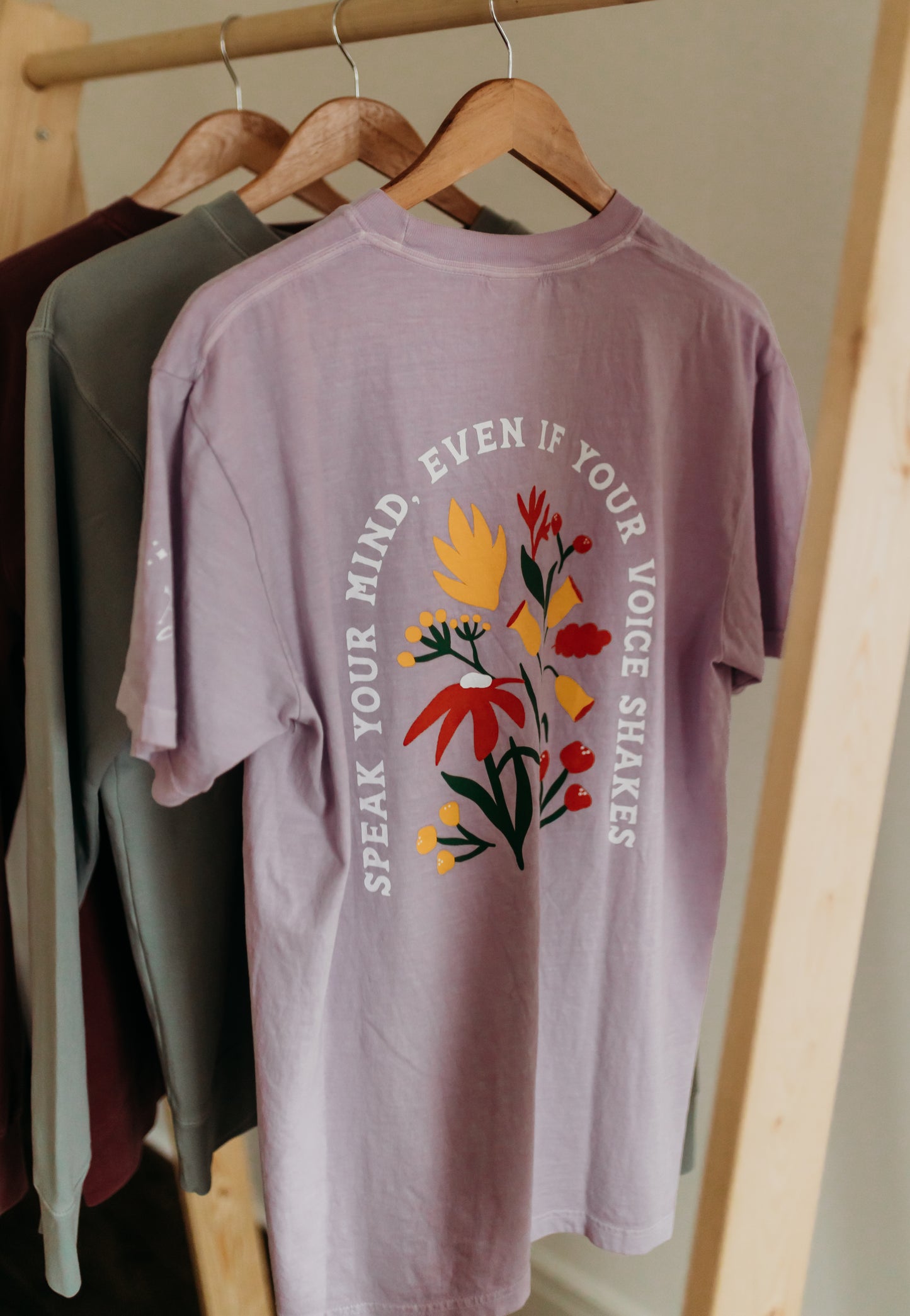 Speak Your Mind Tee in Lilac