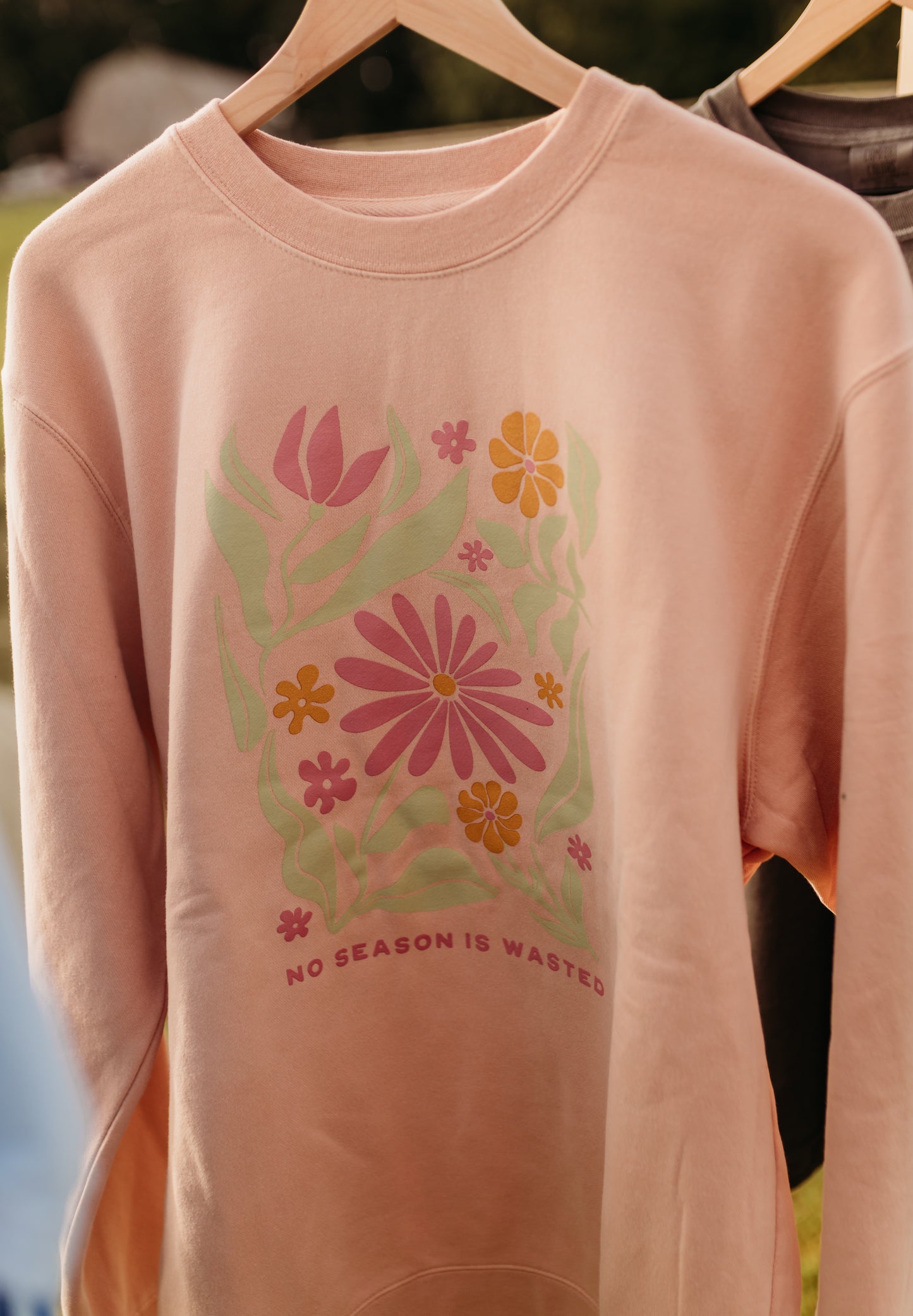 No Season is Wasted Crewneck in Dusty Rose