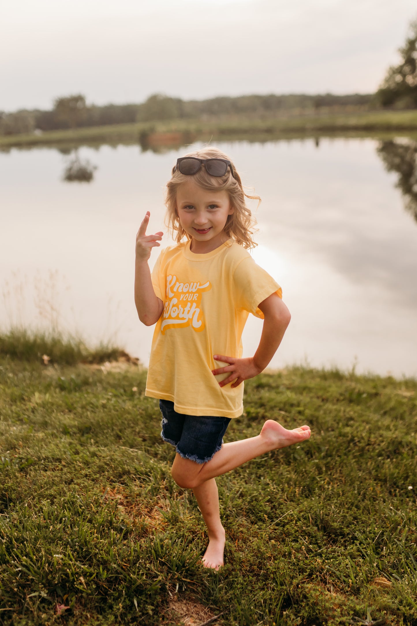 Know Your Worth Tee in Butter Yellow (For The Little Dreamers)