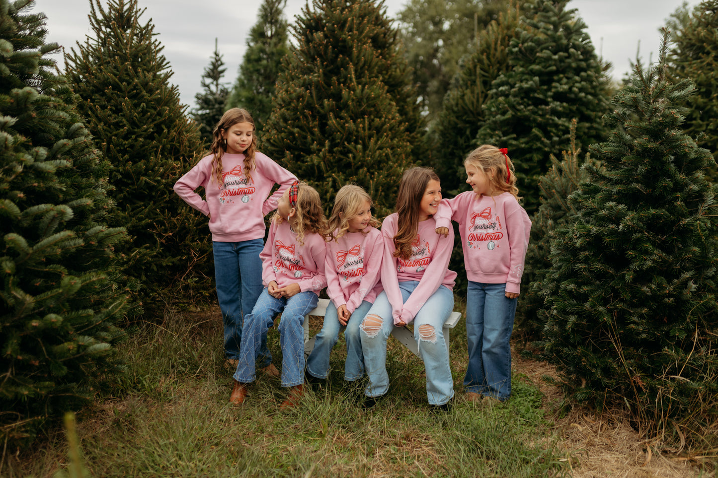 Merry Little Christmas Crew in Pink (For The Little Dreamers)