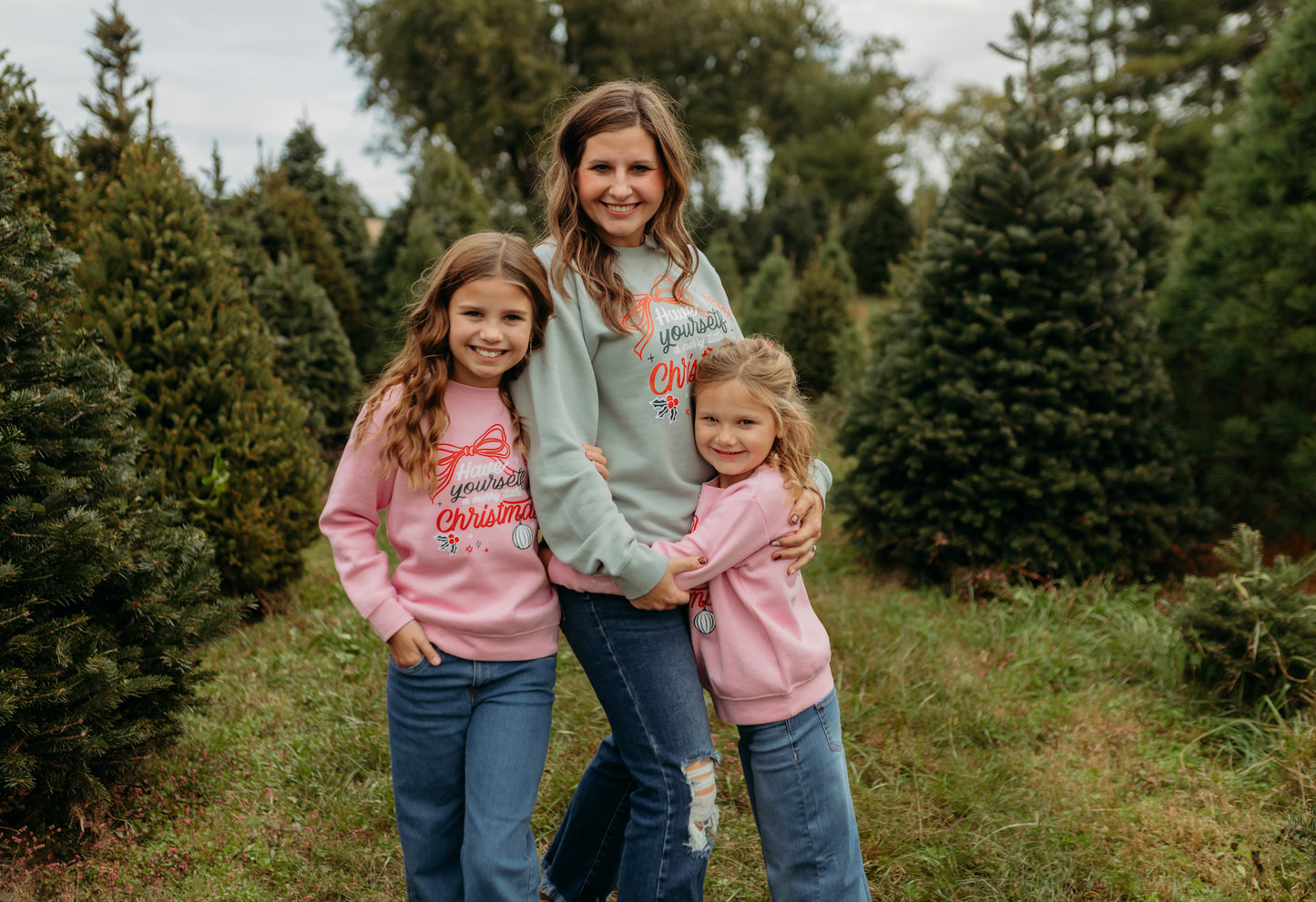 Merry Little Christmas Crew in Pink (For The Little Dreamers)