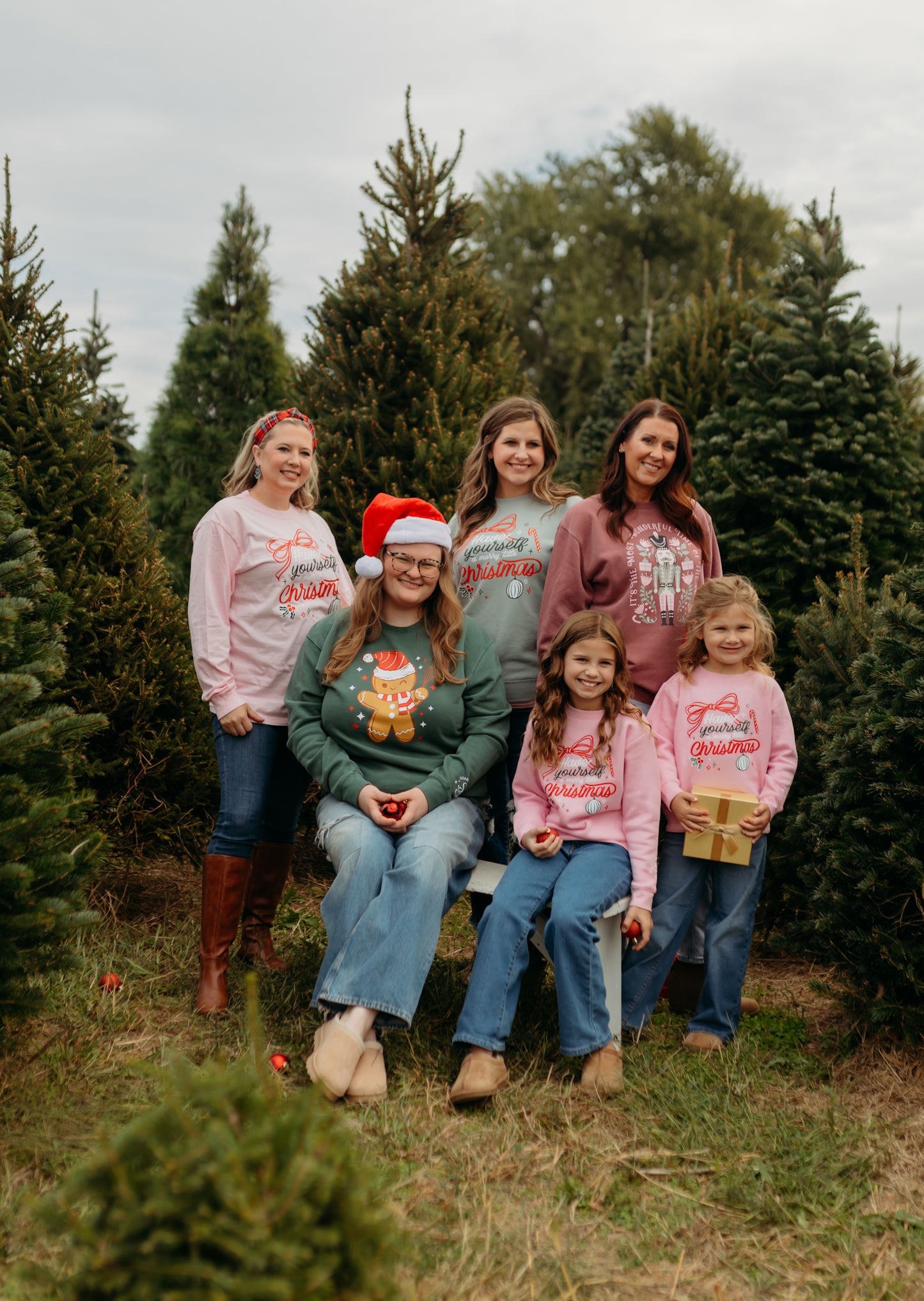Merry Little Christmas Crew in Pink (For The Little Dreamers)