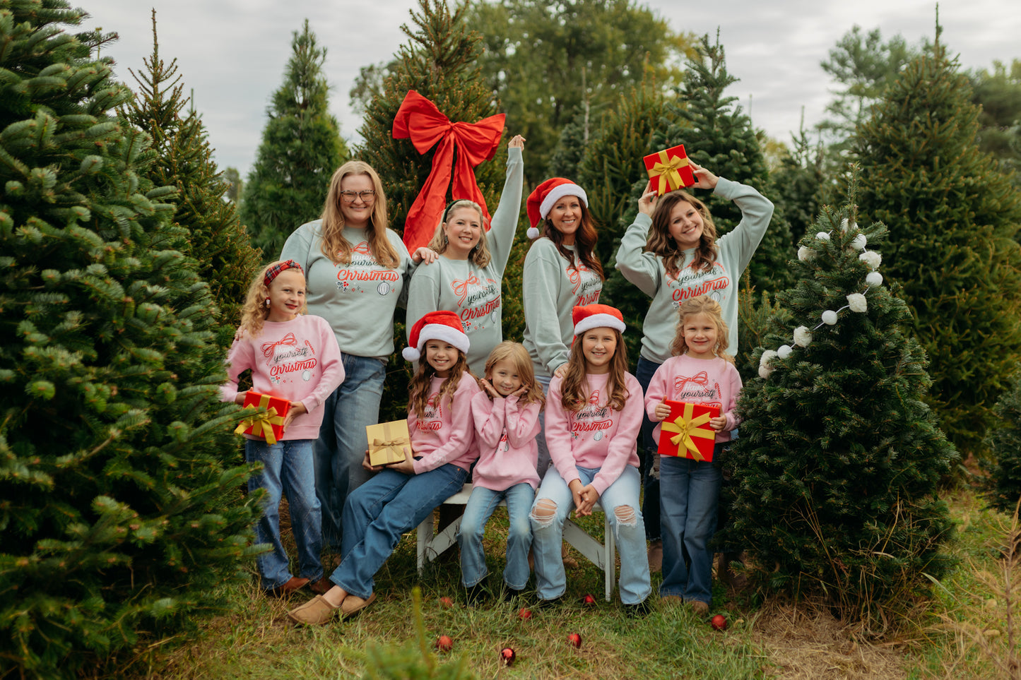 Merry Little Christmas Crew in Sage