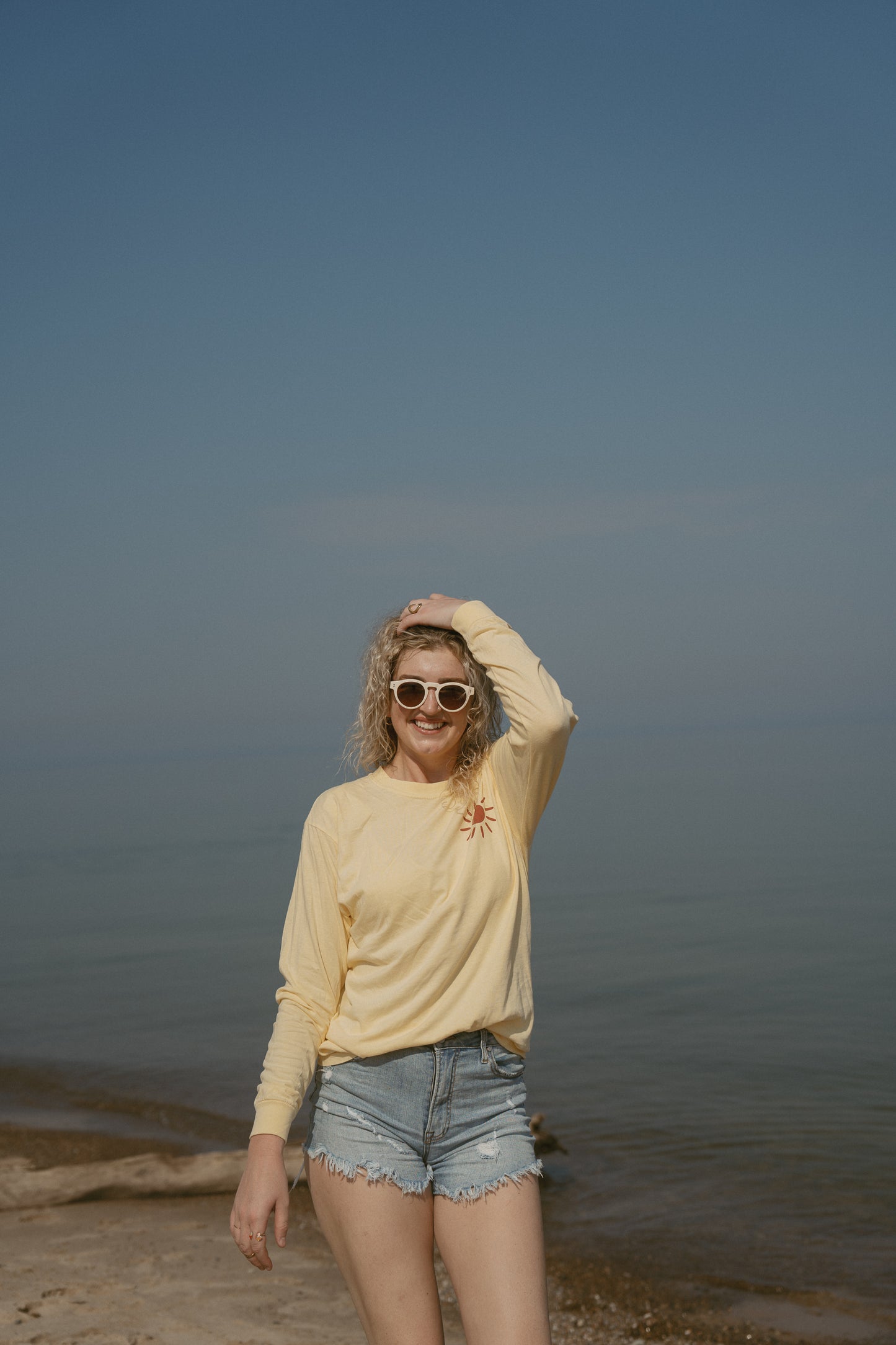 Empowered Women Long Sleeve Tee in Butter Yellow