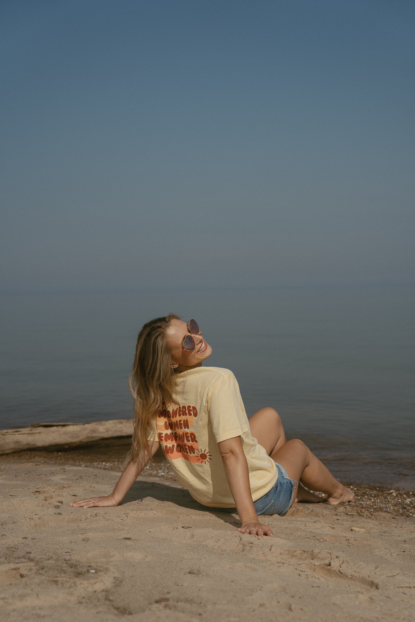 Empowered Women Short Sleeve Tee in Butter Yellow