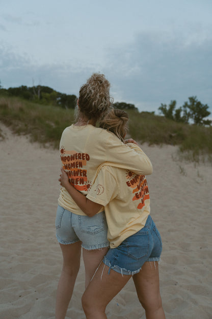 Empowered Women Short Sleeve Tee in Butter Yellow