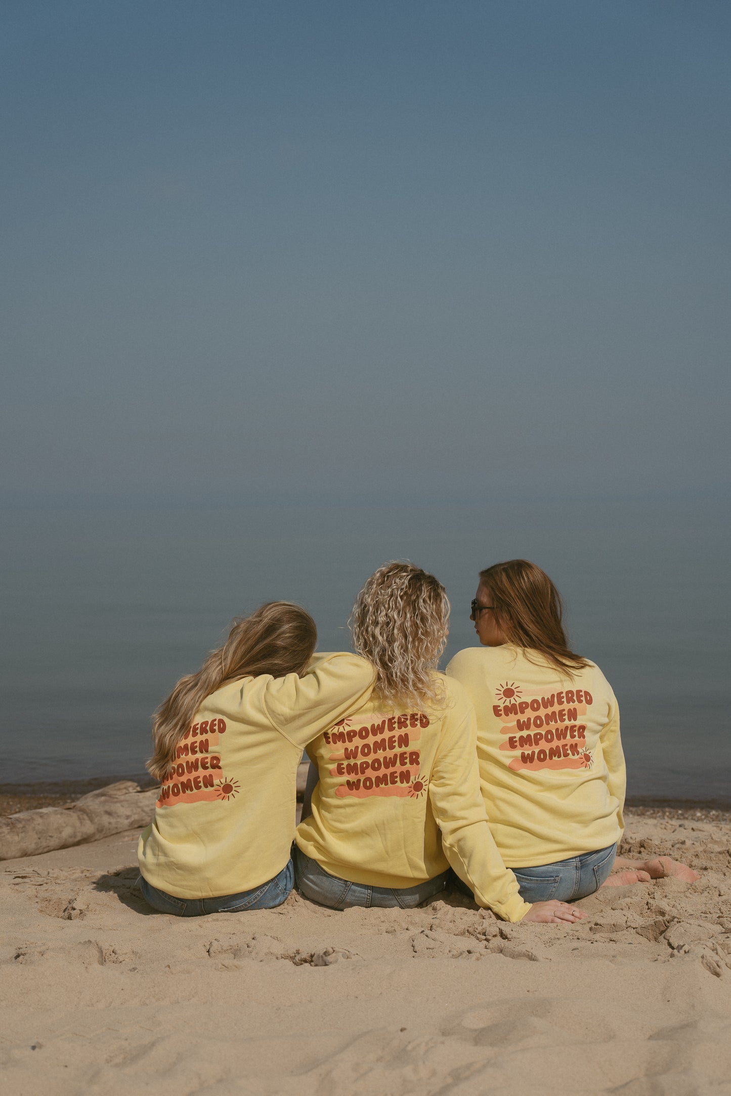 Empowered Women Crewneck in Bright Yellow