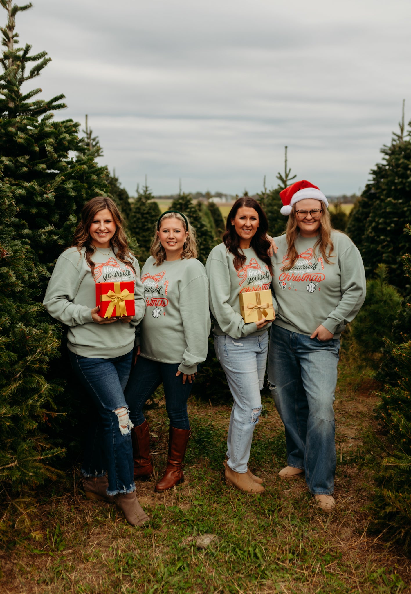 Merry Little Christmas Crew in Sage