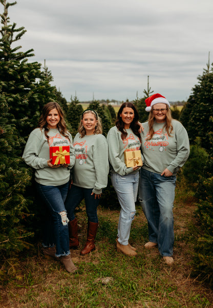 Merry Little Christmas Crew in Sage