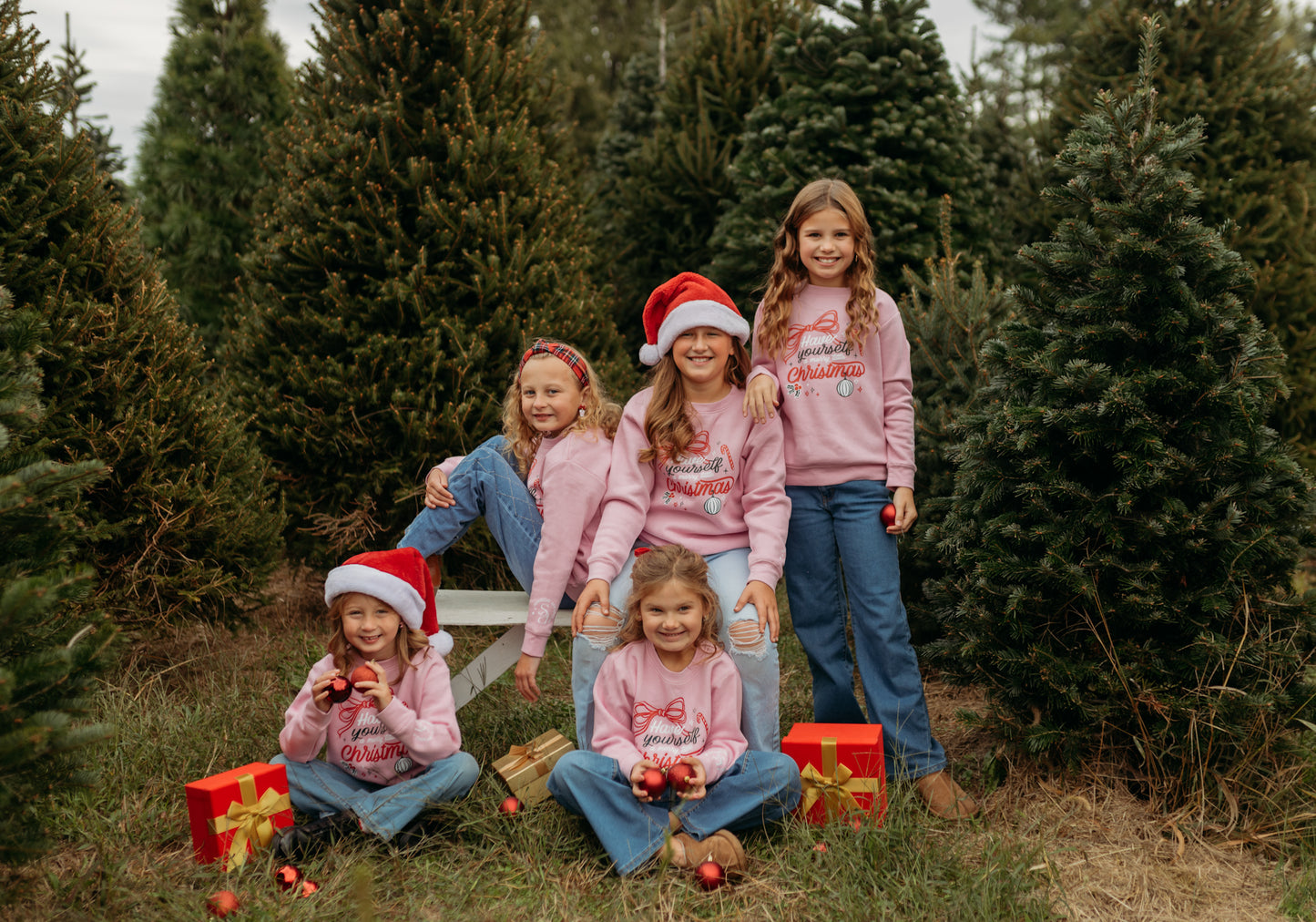 Merry Little Christmas Crew in Pink (For The Little Dreamers)