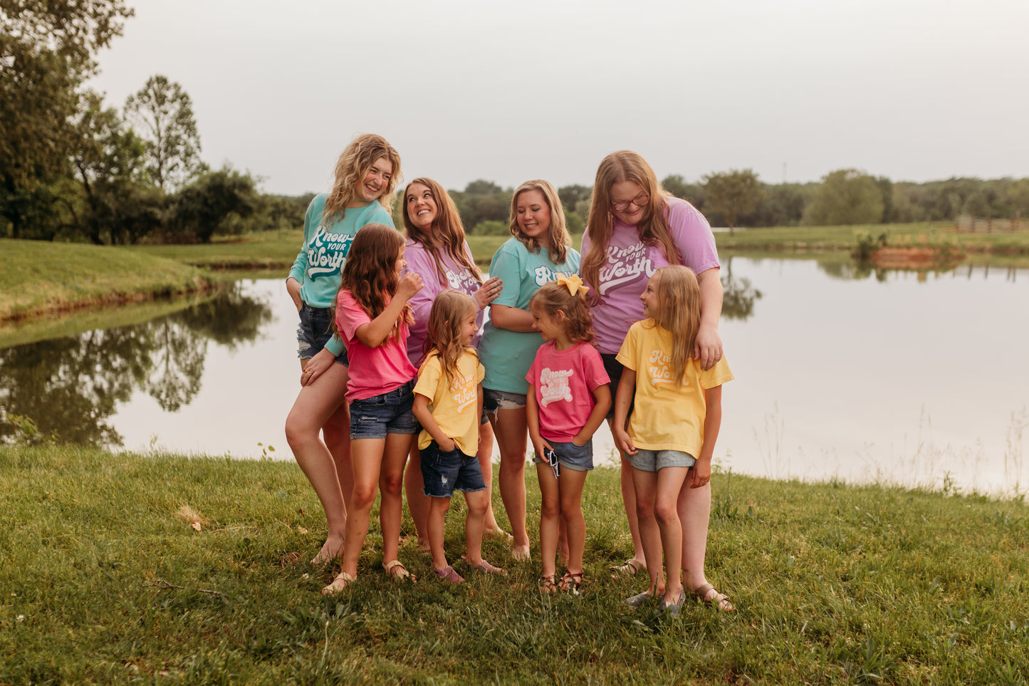 Know Your Worth Tee in Neon Violet