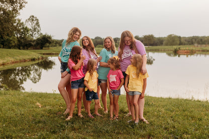 Know Your Worth Tee in Neon Violet