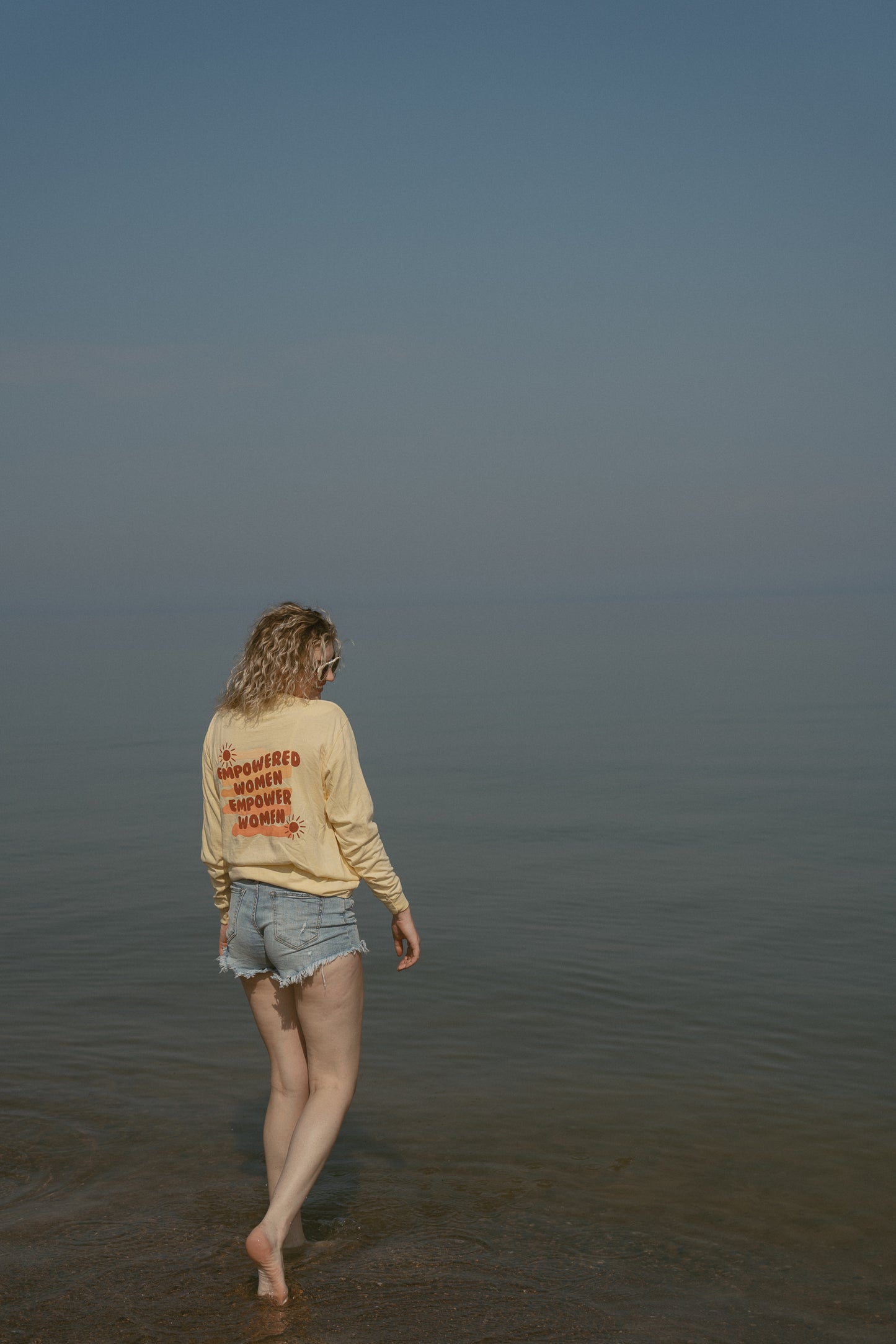 Empowered Women Long Sleeve Tee in Butter Yellow