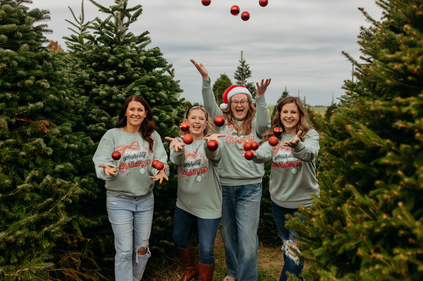 Merry Little Christmas Crew in Sage