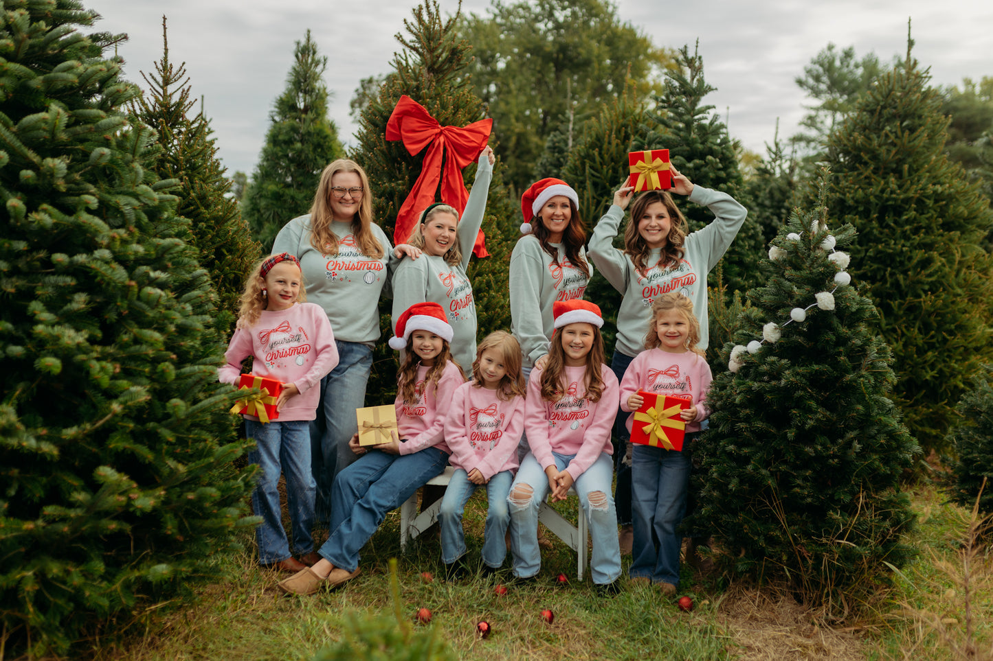 Merry Little Christmas Crew in Pink (For The Little Dreamers)