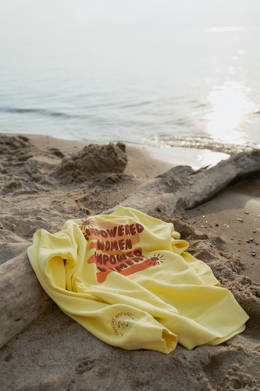 Empowered Women Crewneck in Bright Yellow