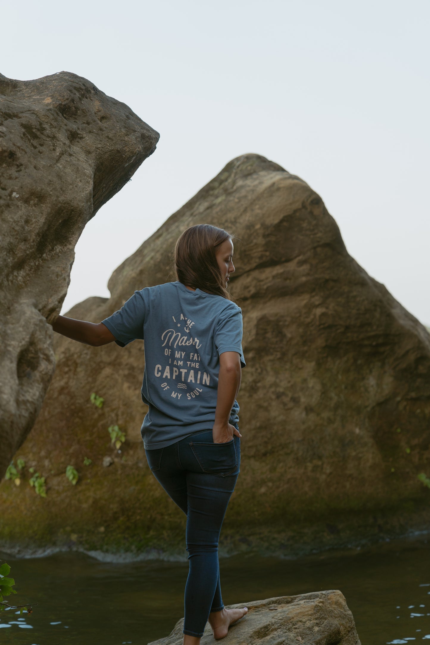 Master of My Fate Tee in Deep Blue