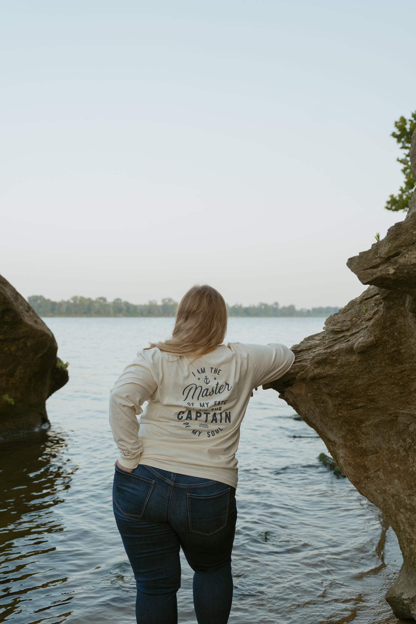 Master of My Fate Long Sleeve Tee in Ivory