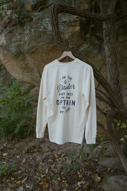 Master of My Fate Long Sleeve Tee in Ivory