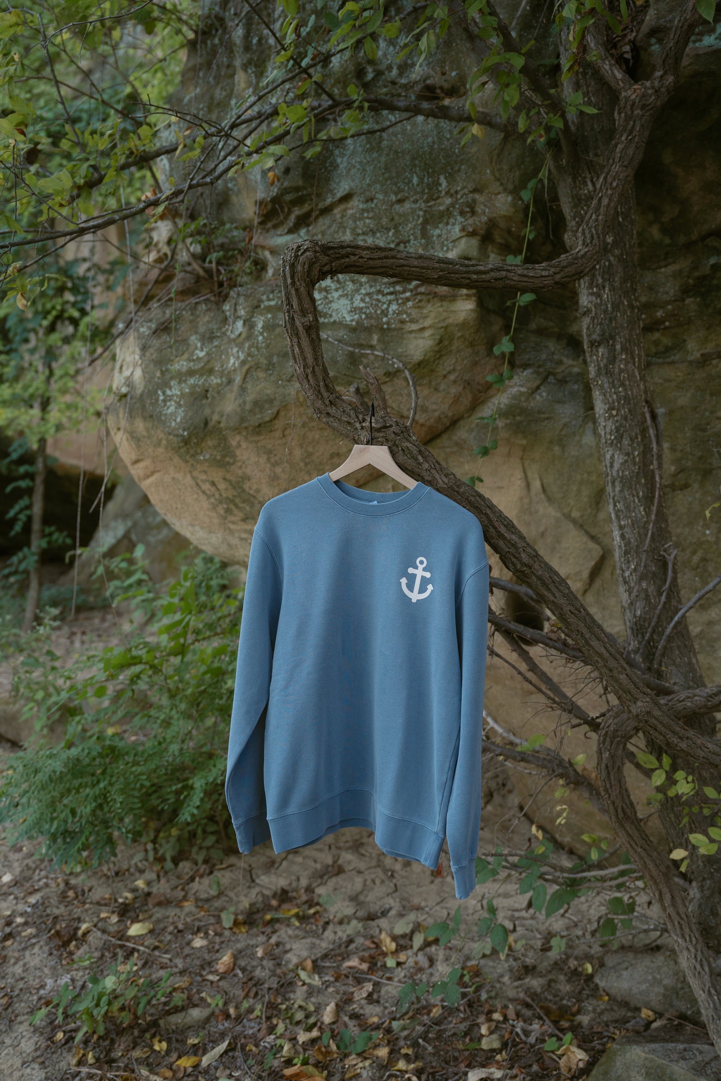 Master of My Fate Crewneck in Slate Blue