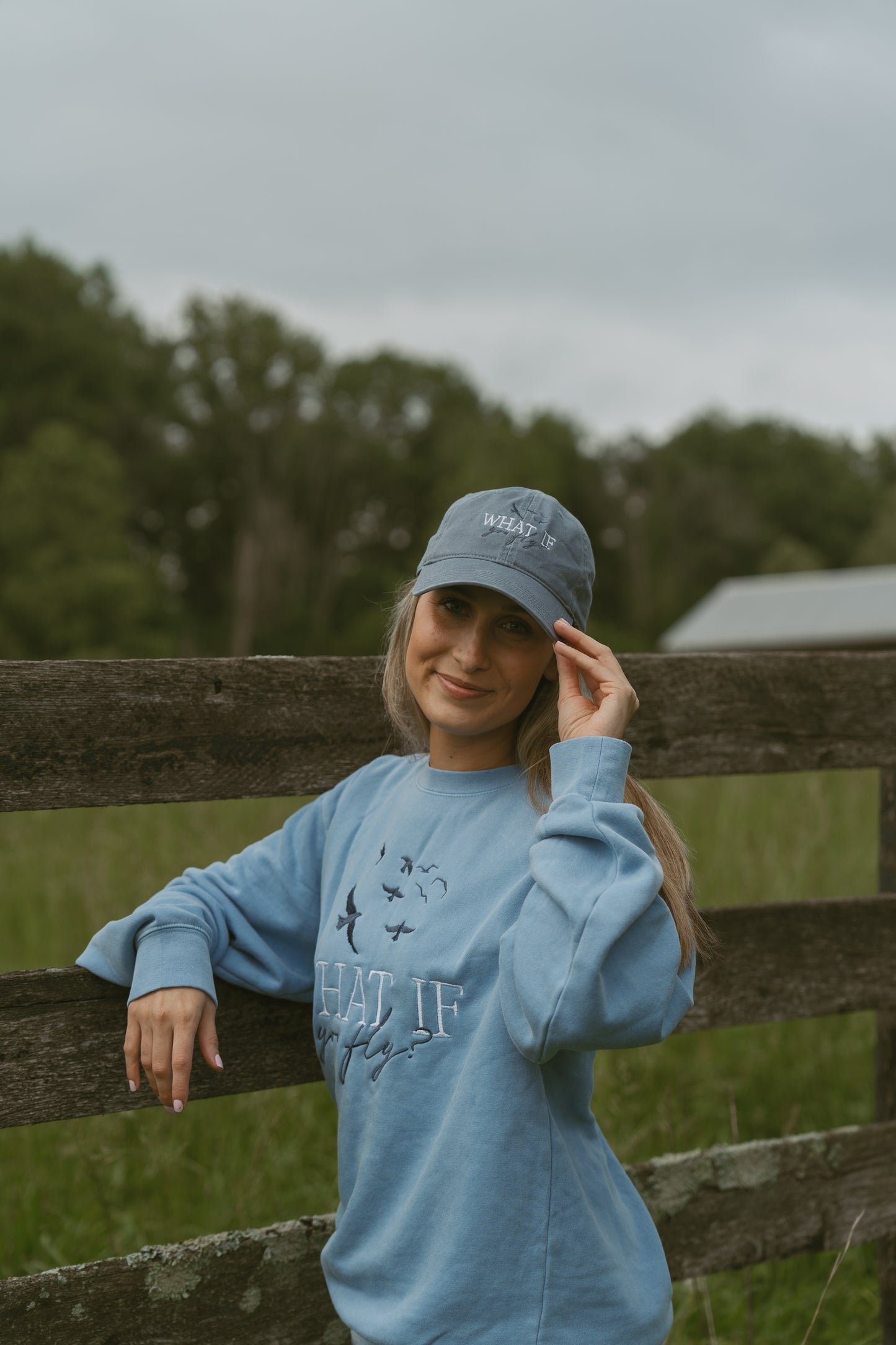 What If You Fly Baseball Cap - Denim Blue