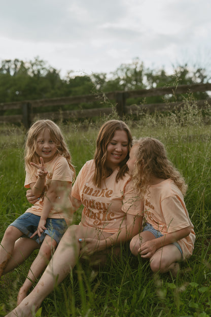 Make Today Magic Tee - Peach