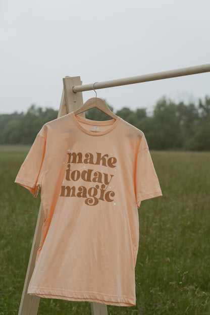 Make Today Magic Tee - Peach