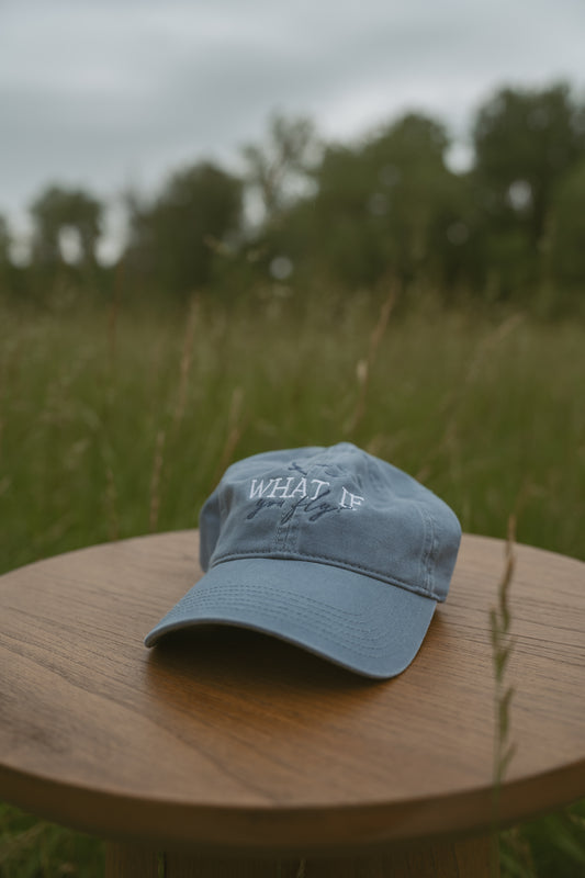 What If You Fly Baseball Cap - Denim Blue