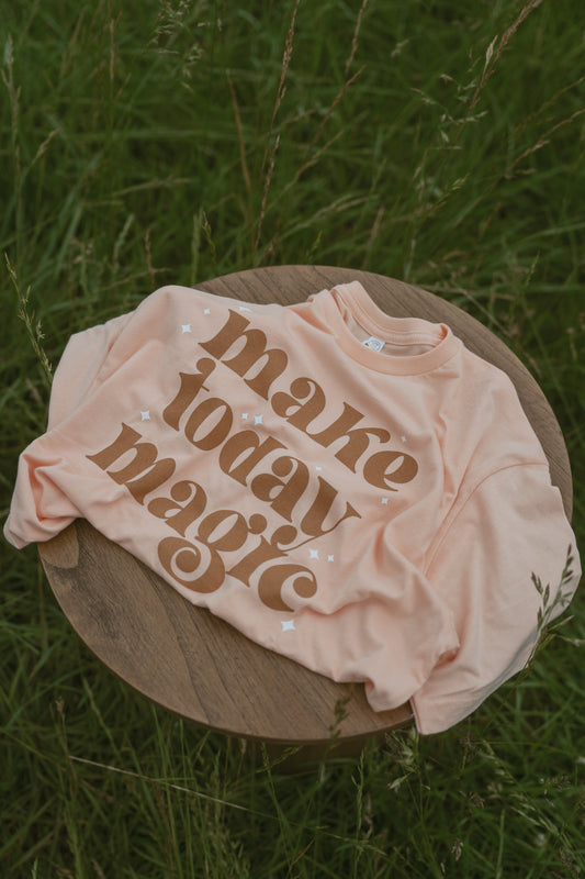 Make Today Magic Tee - Peach