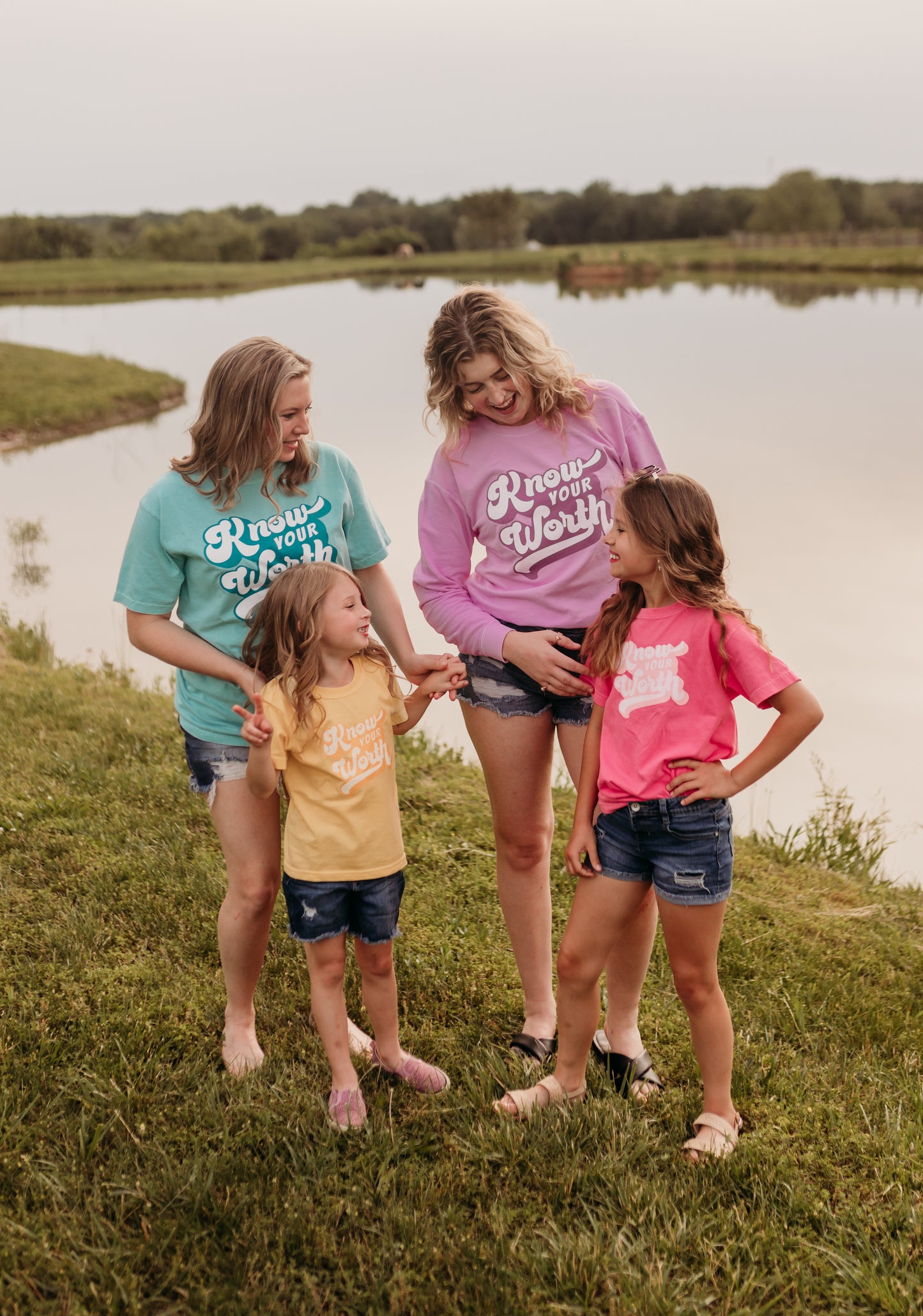 Know Your Worth Lightweight Crewneck Sweatshirt in Neon Violet